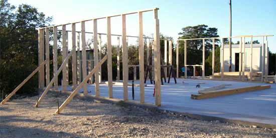 Walls up for the Living Room  at Babble On Industries.