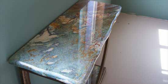 Louise Blue Granite Table.