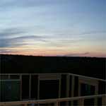 From the Roof top Wonderful sunset at Babble On Industries.