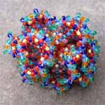 Light Mixed Bauble by Jane Kimmel Bead Artist