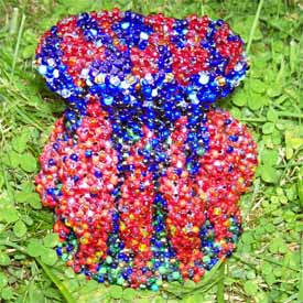 Blue Flame Vessel by Jane Kimmel