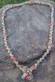 Pink Crystal Necklace by Jane Kimmel